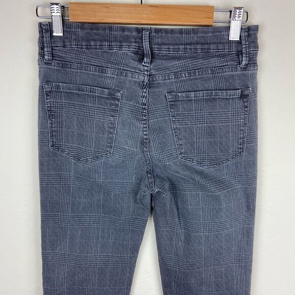Frame Le Crop Mini Boot Jeans - Washed Gray Plaid - Picture 7 of 8